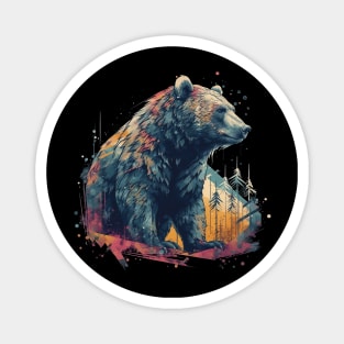 Abstract bear Magnet